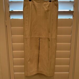 InWear Brodie Leather Skirt in cream